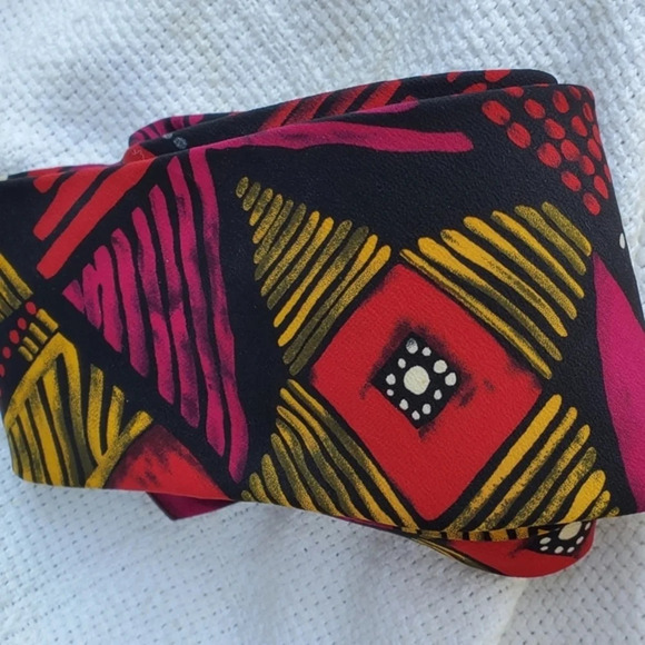 Guy‎ LaRoche Vintage Abtract Silk Tie - Picture 6 of 6